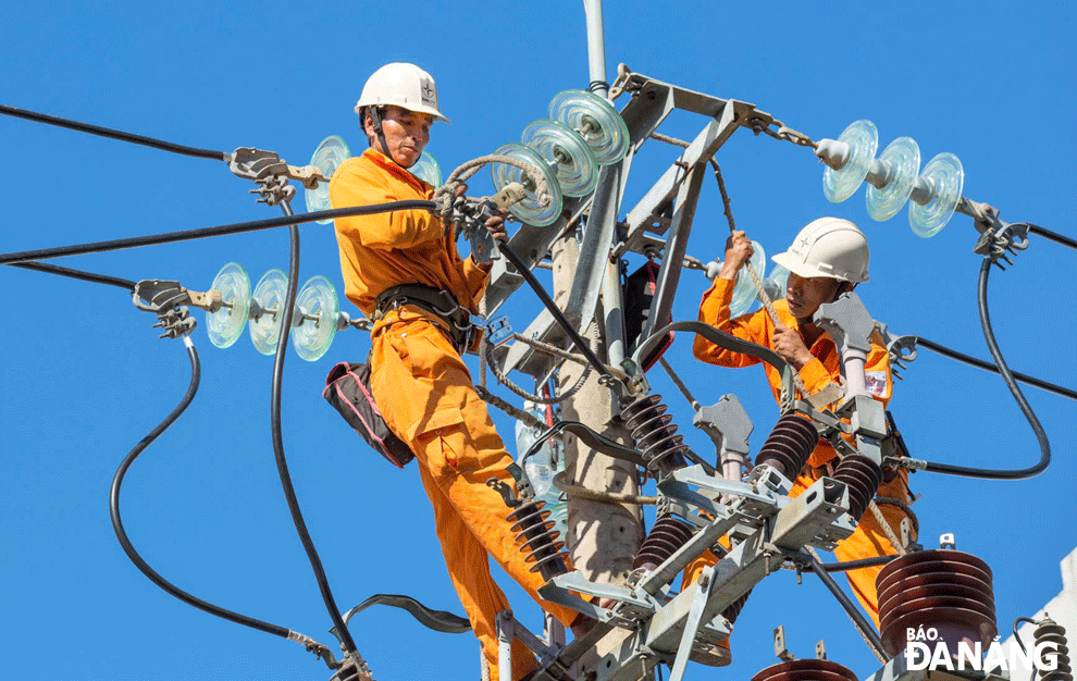 EVNCPC is prepared to address incidents quickly, ensuring a stable and reliable electricity supply for customers. Photo: TRONG HUNG