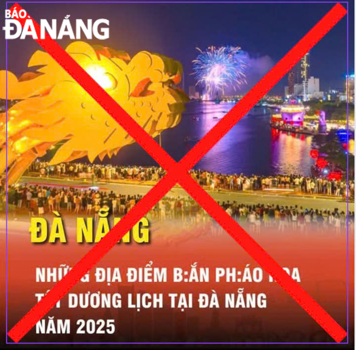 The information about the city's plan for fireworks displays on New Year's Eve 2025 is incorrect. Photo: X.D