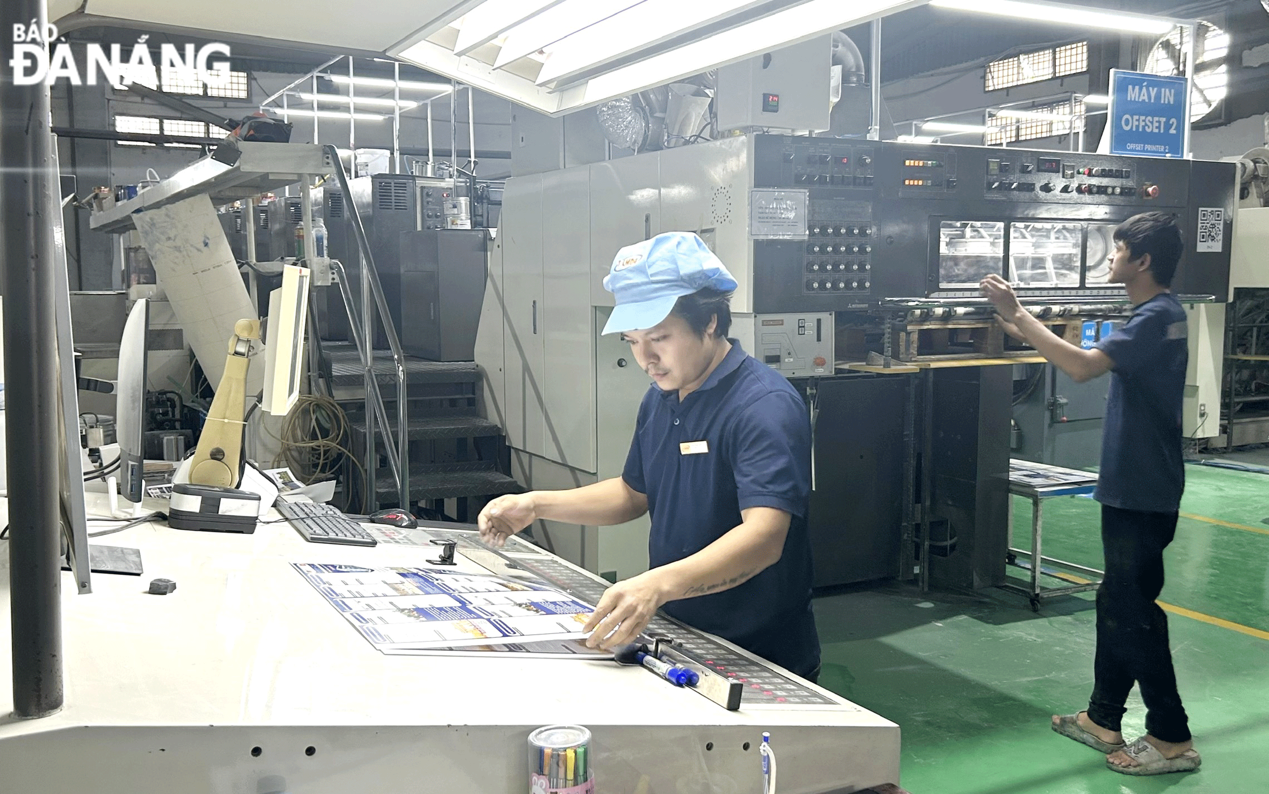 Production activities at the Trung Khoa Printing Co.,Ltd. Photo: M.QUE