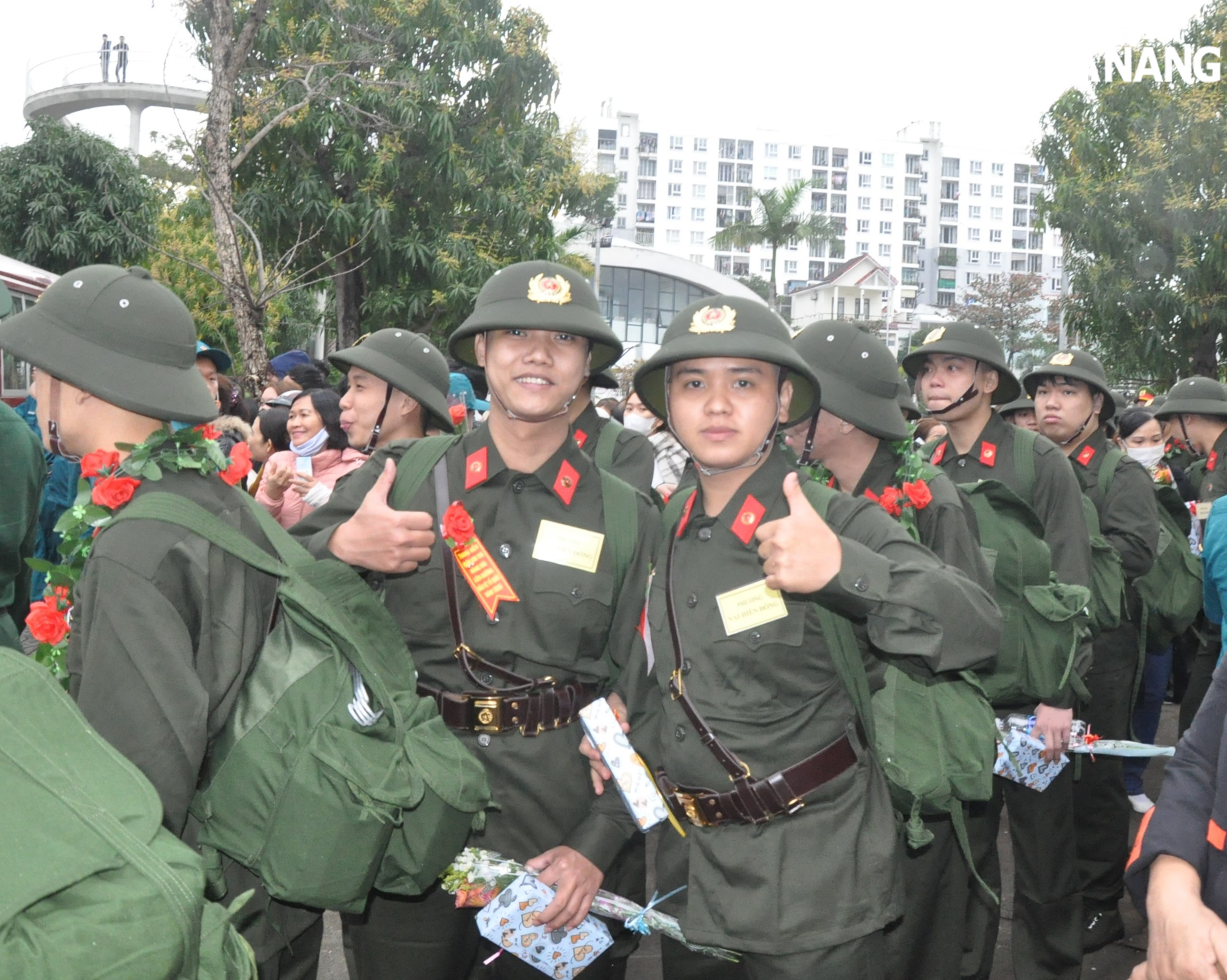 Thanh niên quận Sơn Trà quyết tâm hoàn thành tốt nhiệm vụ được giao. Ảnh: LÊ HÙNG
