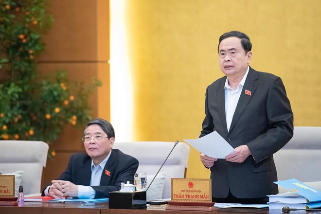 Chủ tịch Quốc hội Trần Thanh Mẫn đã ký ban hành một số Nghị quyết phê chuẩn nhiều nhân sự mới tại Hòa Bình, Thái Bình, Hưng Yên. Ảnh: Quochoi.vn