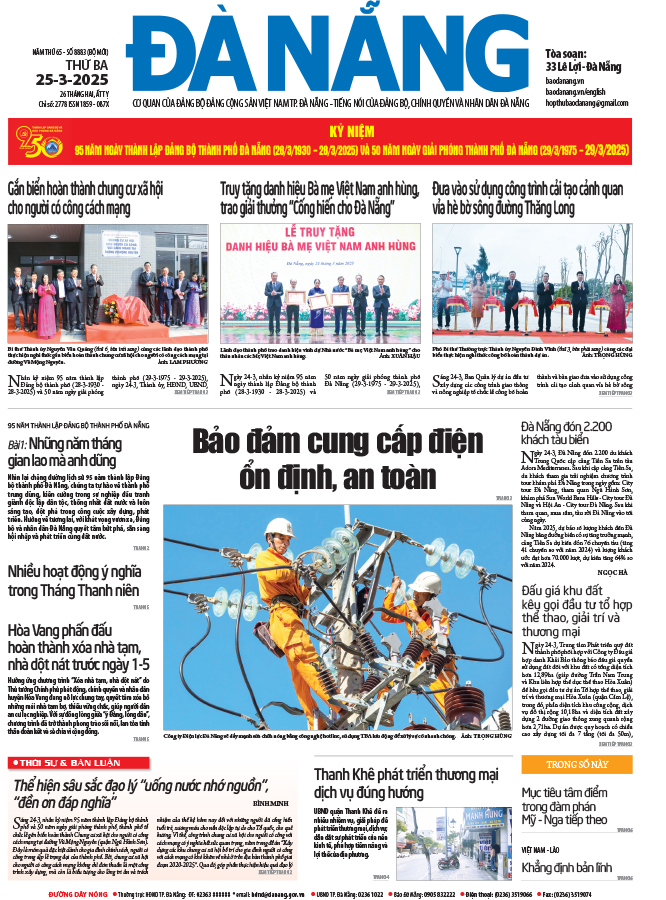Đọc báo ngày 25-3-2025