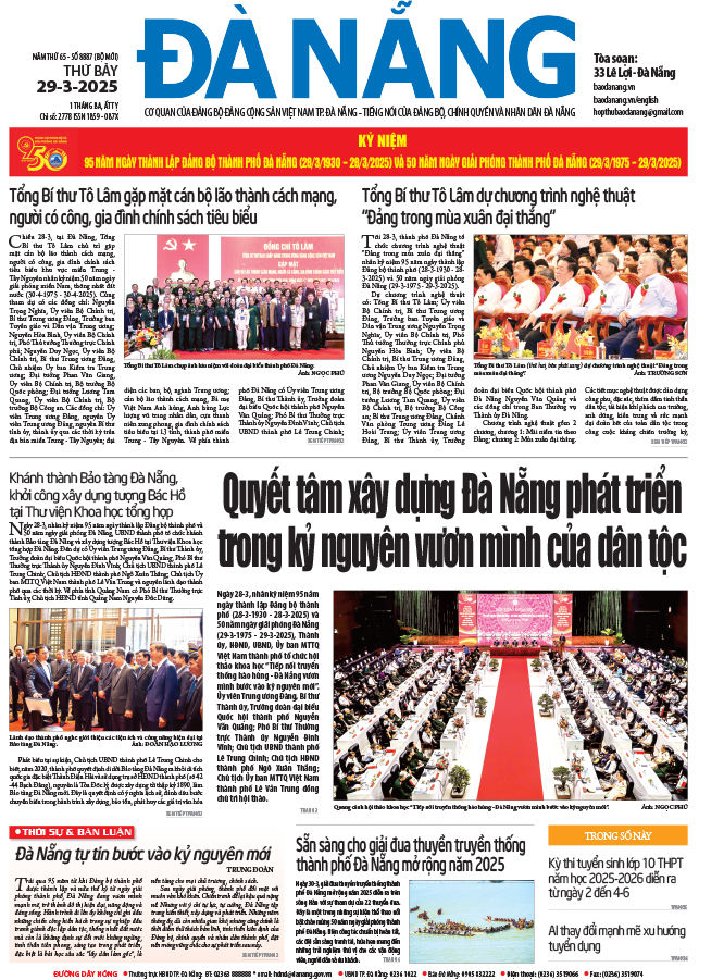 Đọc báo ngày 29-3-2025