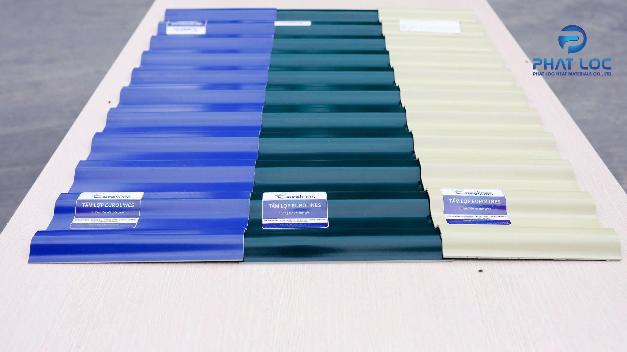 Tôn nhựa PVC/ASA Eurolines chất lượng.