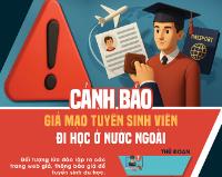 Infographic - Cảnh báo giả mạo tuyển sinh du học