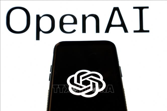 Biểu tượng ChatGPT của Công ty OpenAI tại một văn phòng ở Washington DC. Ảnh minh họa: AFP/TTXVN