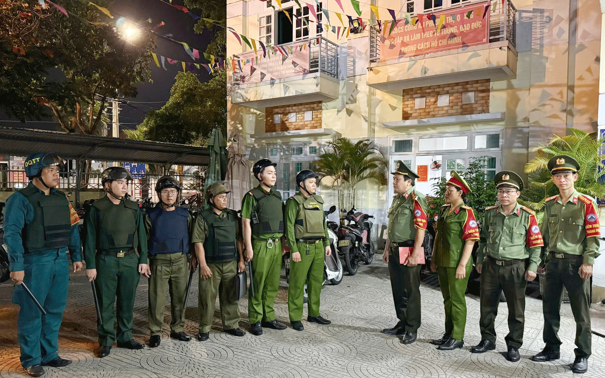 Lực lượng Công an thành phố triển khai kế hoạch tuần tra, bảo đảm tuyệt đối an ninh, an toàn các sự kiện trọng đại diễn ra trên địa bàn thành phố. Ảnh: ĐVCC	